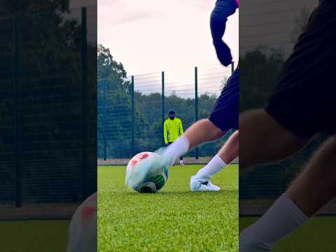 REAL TIME or SLO MO?😍 #football #soccer #satisfying thumbnail