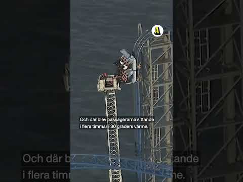 Sitter fast i berg- och dalbanan – 30 meter upp thumbnail