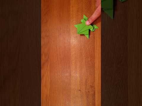 Origami Jumping Frog #shorts thumbnail