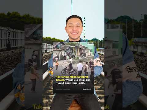 Mobil nerobos rel kereta, ketabrak, malah minta ganti rugi? #shorts thumbnail