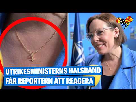 Expressens reporter reagerar när hon ser halsbandet thumbnail