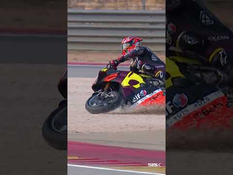 Sam Lowes crashes in the Warm Up session 💥 | 2026 #AragonWorldSBK 🇪🇸 thumbnail