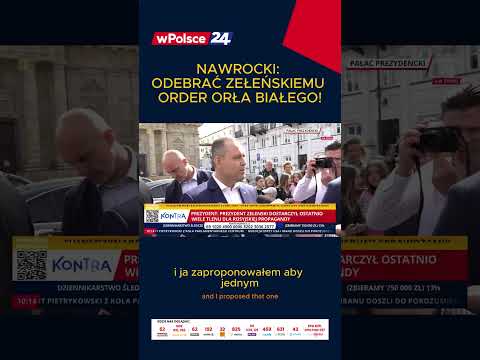 SKANDAL! Nawrocki chce odebrać Order Zełenskiemu! thumbnail