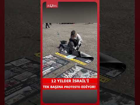 Hollandalı aktivist, İsrail'i 12 yıldır tek başına protesto ediyor! #short thumbnail