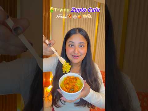 Trying Zepto Cafe Food #minivlog #ytshorts #shorts thumbnail