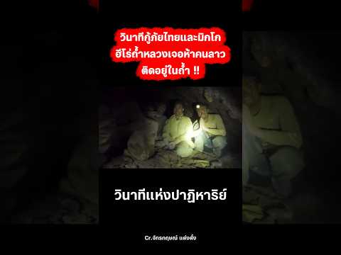 วินาทีกู้ภัยไทยและมิกโกเจอ5คนลาวในถ้ำ #กู้ภัย #กู้ภัยไทย #น้ำใจคนไทย #คนลาวติดถ้ำ #ปอนด์จักรกฤษณ์ thumbnail