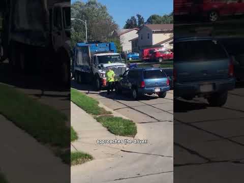 Impatient SUV Driver Runs Over Garbage Worker | Road Wars | A&E #shorts thumbnail