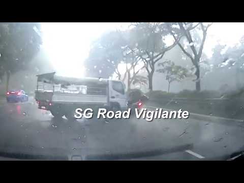 23may2026 bke mitsubishi canter skidded from lane 3 and lane 1 hitting motorcyclist and toyota altis thumbnail