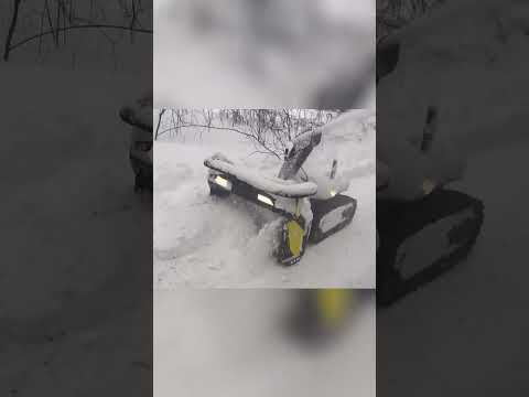 Autonomous "Yarbo" Snowblower CRUSHES Ice & Snow! Watch the POWER! #shorts thumbnail
