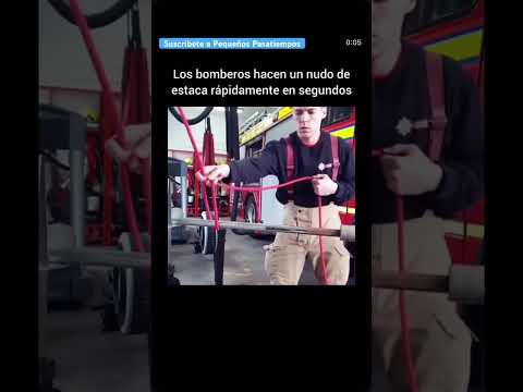 Los bomberos tienen un gran talento haciendo nudos #shorts #bomberos #heroes #nudos #humildad thumbnail