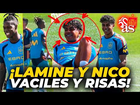 El MOMENTAZO entre LAMINE y NICO WILLIAMS el día 1 por un ERROR: vaciles y carcajadas thumbnail