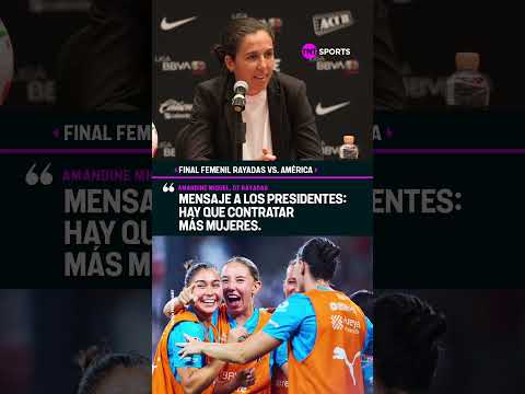 AMANDINE MIQUEL: "HAY QUE CONTRATAR MÁS MUJERES" | LIGA MX FEMENIL | RAYADAS #Shorts thumbnail