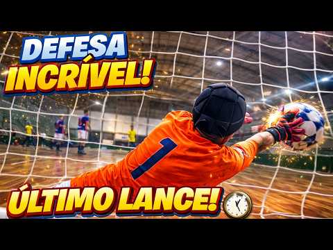 FIZ UMA DEFESA NO ULTIMO LANCE QUE CALOU O TIME ADVERSÁRIO NO FUTSAL! thumbnail