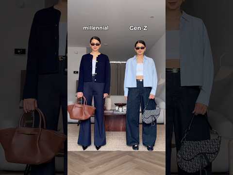 Millennial (1972-1995) VS. Gen-Z (1996-2012)? 🤎Which style do you like more? #fashion #outfitideas thumbnail