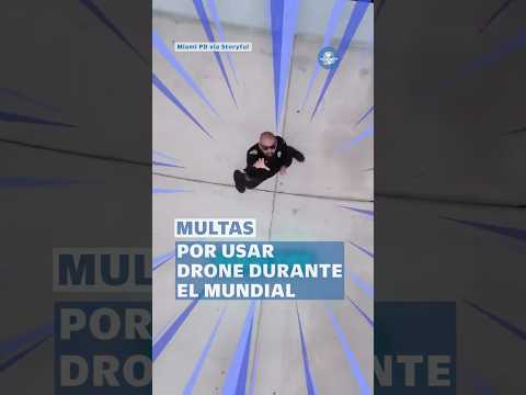 Al estilo de los power ranger, policía de Miami advierte sobre uso de drones en la Copa del Mundo thumbnail