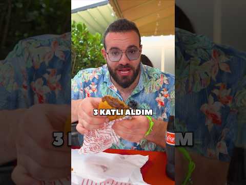 #tunatavus 3 katlı hamburger YİYOR ✅🍔 thumbnail