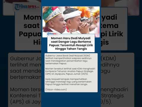 KDM Menahan Tangis Saat Lagu Papua Berkumandang di Konferensi APS Jayapura, Sorot Pembangunan Lokal thumbnail