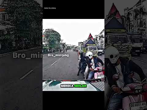 Panik! Pemotor Salah Jalur Langsung Putar Balik‼️ thumbnail