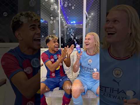 Haaland vs Yamal: Bubble Edition 😂 #football #haaland #parody thumbnail