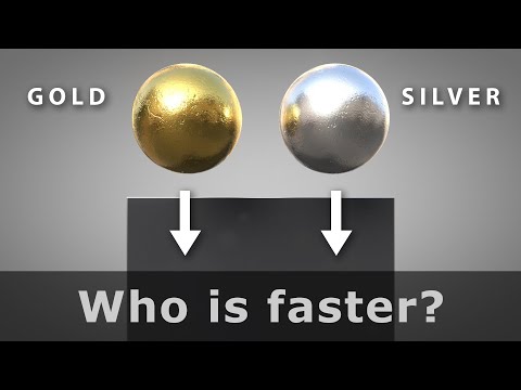 Who is Faster? - An Experiment on Gravity and Falling Speed | Gold vs. Silver | C4D4U thumbnail