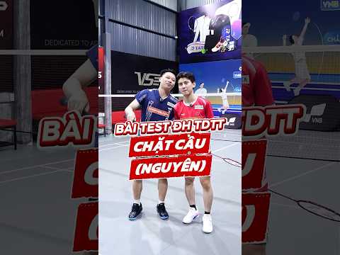 Thử thách chặt cầu cùng Đức Nguyên  #caulong #vnb #badminton #shorts #shortvideo thumbnail