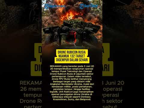 DRONE RUBICON RUSIA NGAMUK, 132 TARGET DIGEMPUR DALAM SEHARI thumbnail