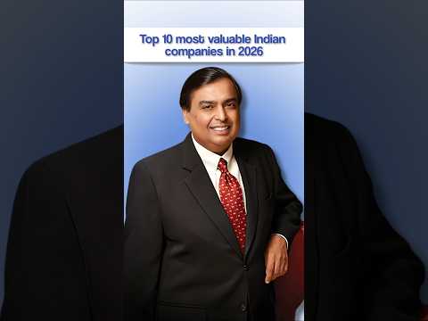 Top 10 Most Valuable Indian Companies In 2026 #shorts thumbnail