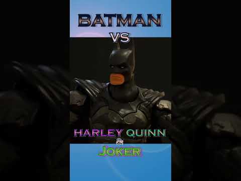 BATMAN vs HARLEY QUINN & JOKER #Shorts thumbnail