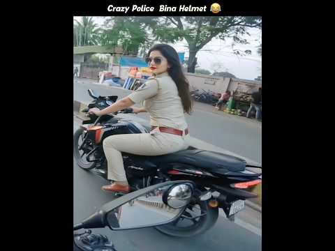Crazy Police Without Helmet Chalan Kato 😂 Bina Helmet Police 🤣 Crazy Reaction thumbnail