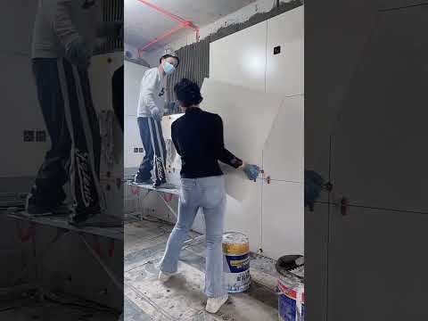 Tile installation P8766#shorts thumbnail