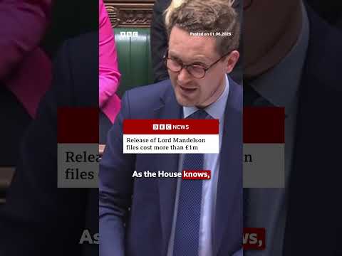 More than £1m was spent on the latest release of Lord Mandelson documents. #BBCNews thumbnail