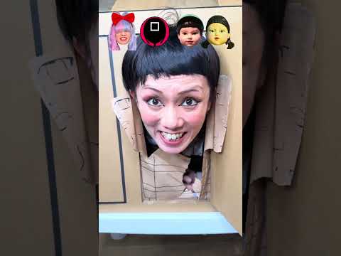 Squid game living in a cardboard house thumbnail