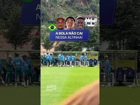 A BOLA NÃO CAI NA ALTINHA DA SELEÇÃO BRASILEIRA ⚽🇧🇷 #shorts thumbnail