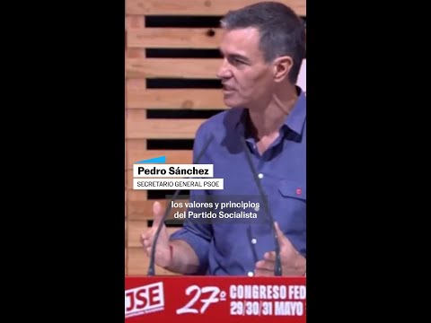 SÁNCHEZ en el CONGRESO de JUVENTUDES SOCIALISTAS: "Los "MARRULLEROS" con sus MANIOBRAS" #shorts thumbnail