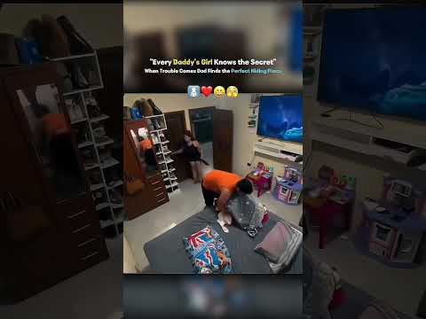 When Mom Comes Looking — Dad Finds the Perfect Hiding Place 👨‍👧😄 thumbnail