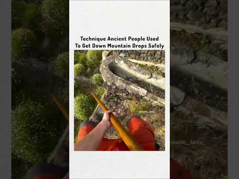 Technique Ancient People Used To Get Down Mountain Drops Safely ❤️‍? thumbnail