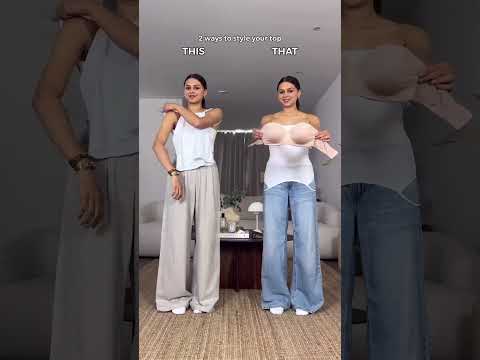 2 ways to style your top 🤯 | THIS or THAT? 2 viral ways to style your top chic & cropped 🤍 thumbnail