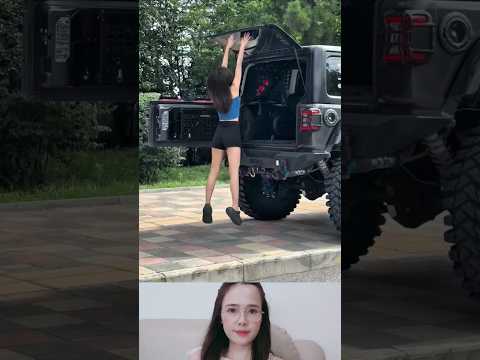 그 소녀는 정말 멋진 차를 가지고 있어요. #웃긴영상 #funny #duet #korea #viral #shorts #usa #comedy #viralvideo thumbnail