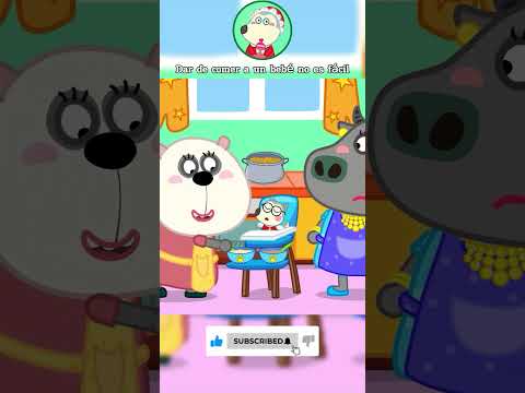 Dar de comer a un bebé no es fácil  #animación  #cartoon thumbnail