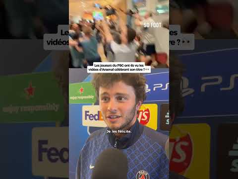 “Nous aussi on est champions” ? #footballshorts #psg #parissaintgermain #ldc #arsenal thumbnail