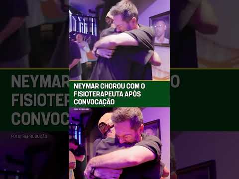 NEYMAR FOI DIRETO ABRAÇAR O SEU FISIOTERAPEUTA APÓS A CONVOCAÇÃO! ??? #shorts thumbnail