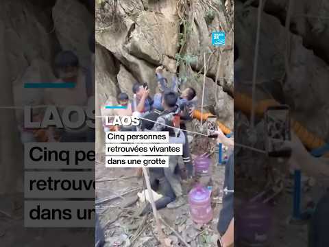 #Laos : cinq personnes coincées dans une #grotte depuis une semaine ont été retrouvées vivantes thumbnail
