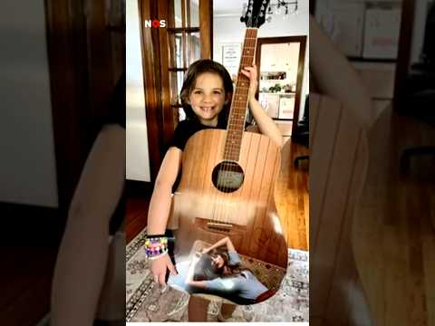 Meisje (8) krijgt gitaar van Taylor Swift na viral video thumbnail