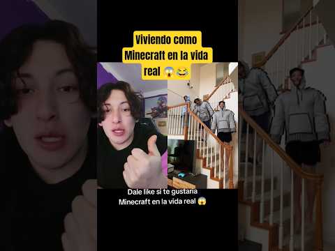 Viviendo como Minecraft en la vida real 😱😱😂 - Hey Crispin #humor thumbnail