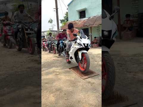 TEST KETAHANAN BAN MOTOR #shotrs #comedy #funny thumbnail