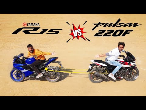 Tug Of War: Yamaha R15 vs Pulsar 220 - लाखों का नुकसान 😔 thumbnail