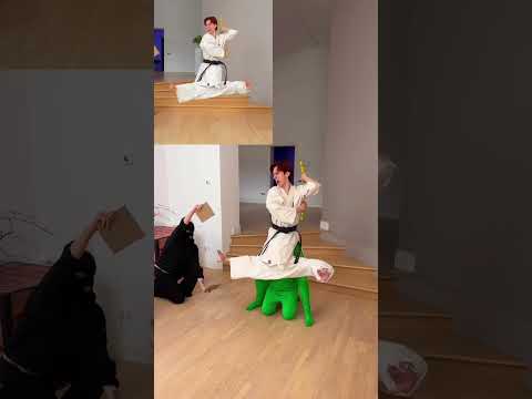 Backstage VS Result Nunchaku skills 💪😠🥋 thumbnail