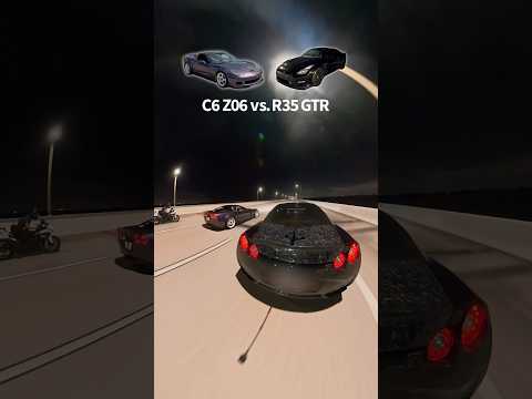 Godzilla GTR vs Corvette Z06😈 thumbnail