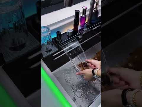 Product Link in Bio ( # 2280 ) 1️⃣ Honeycomb Digital Display Cup Rinser Prime FlowWaterfall Sink thumbnail
