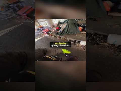 Biker finds a Delivery Robot Struggling and did THIS🤖 thumbnail